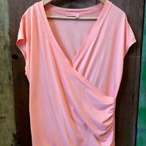 Cotton wrap t-shirt